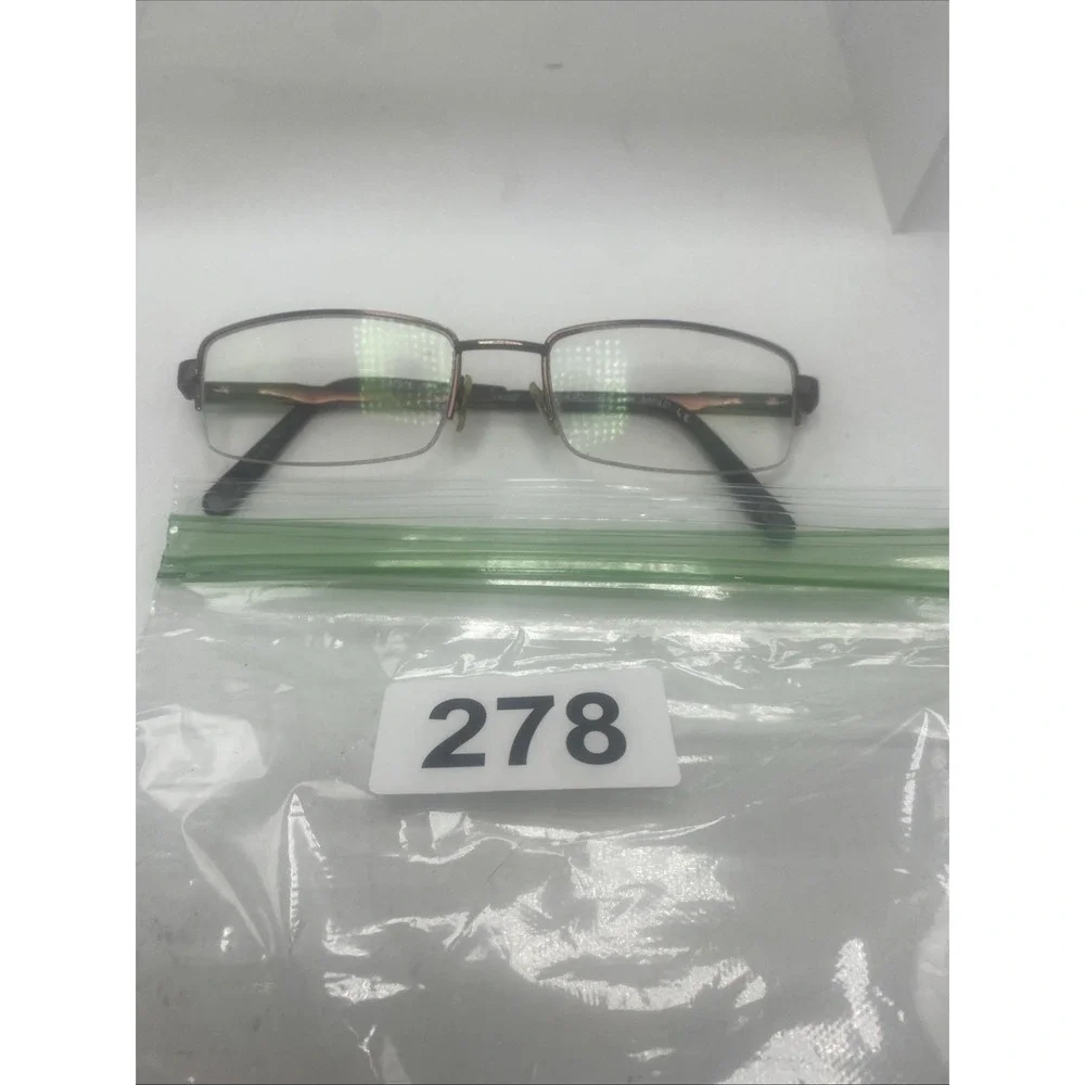 Carrera Eyeglasses FRAMES ONLY CA7574 Half Rim 145 Black 278 Safilo Porsche Car